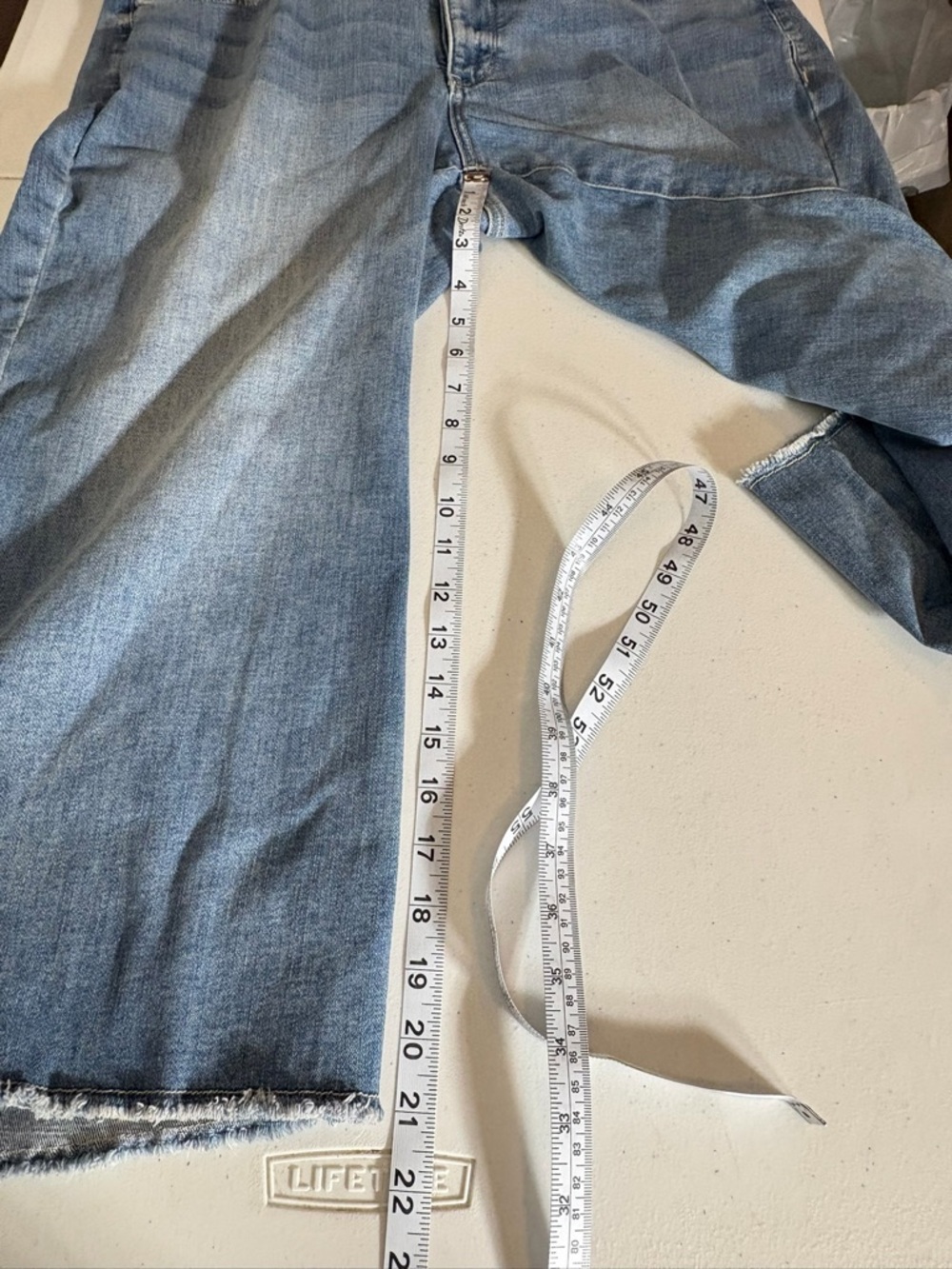 NYDJ Light Blue Cropped Wide-Leg Capris 1470 - Picture 11 of 11